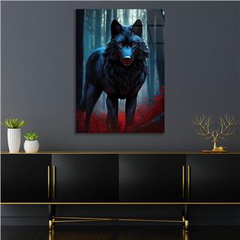 Dikey Doğa Temalı Cam Tablo 434