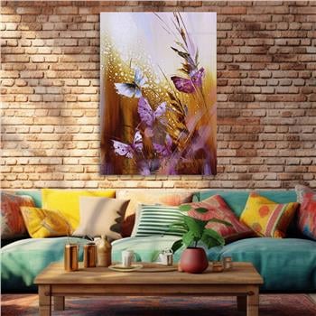 Kunst Thema auf bedrucktem Glas