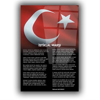 Turkse National Anthem Gehard Glasschilderij 