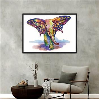 Aluminum-Framed Art-Themed Tempered Glass Wall Art 087