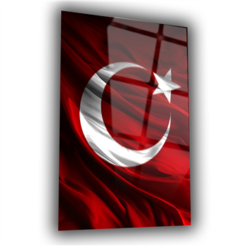 Dikey VatanTemalı Cam Tablo 148