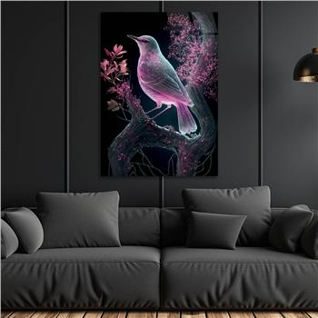 Vertical Tempered Glasss Wall Arts Natured-Themed216