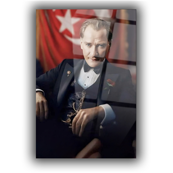 Dikey VatanTemalı Cam Tablo 205