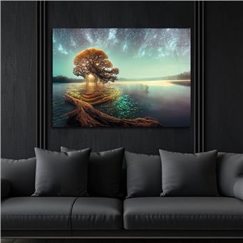 Horizontal Art-Themed Tempered Glass Wall Art 284