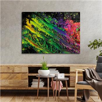 Horizontal Art-Themed Tempered Glass Wall Art 349