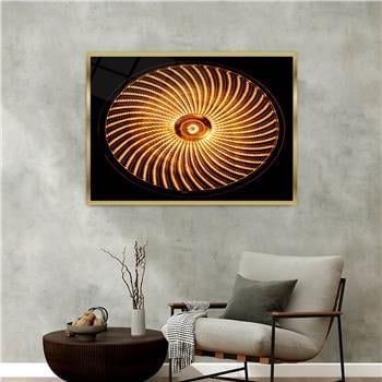 Aluminum-Framed Art-Themed Tempered Glass Wall Art 022