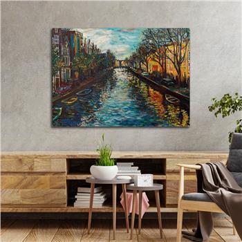 Kunst Thema auf bedrucktem Glas