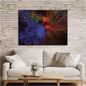 Horizontal Art-Themed Tempered Glass Wall Art 346