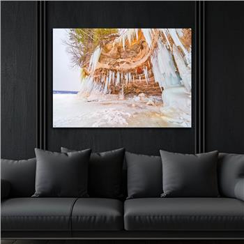 Horizontal Natured-Themed Tempered Glass Wall Art 258
