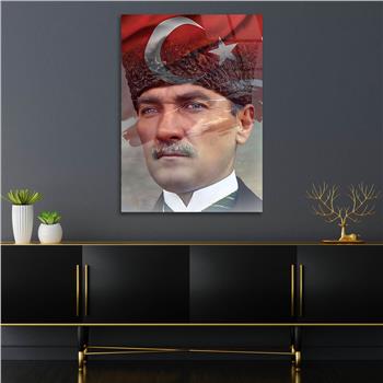 MUSTAFA KEMAL ATATÜRK Tempered Glasss Wall Art