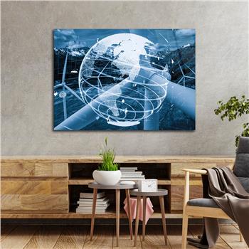 Horizontal Art-Themed Tempered Glass Wall Art 269