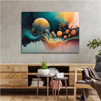 Horizontal Art-Themed Tempered Glass Wall Art 339