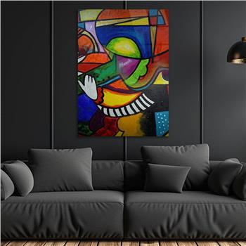 Kunst Thema auf bedrucktem Glas