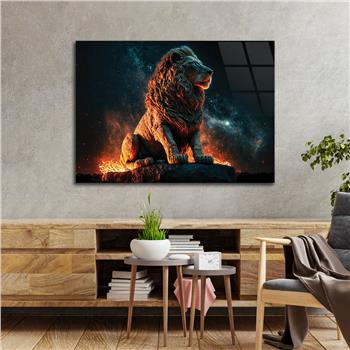 Horizontal Natured-Themed Tempered Glass Wall Art 326