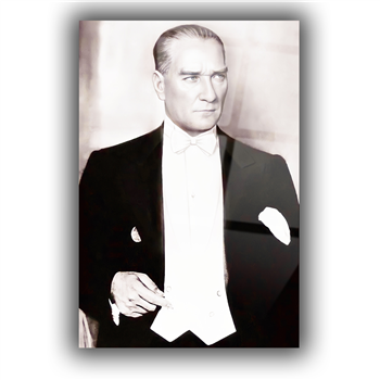 MUSTAFA KEMAL ATATÜRK GÖRSELLİ CAM TABLO 
