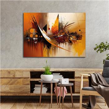 Horizontal Art-Themed Tempered Glass Wall Art 341