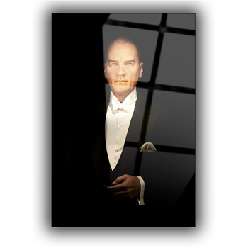 MUSTAFA KEMAL ATATÜRK GÖRSELLİ CAM TABLO