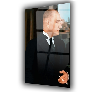 Dikey VatanTemalı Cam Tablo 239