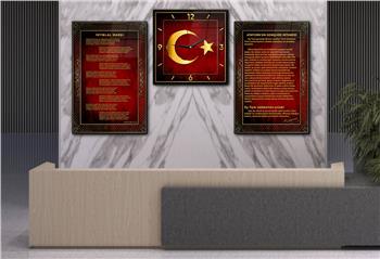 Vatan Temalı Saatli Set 055