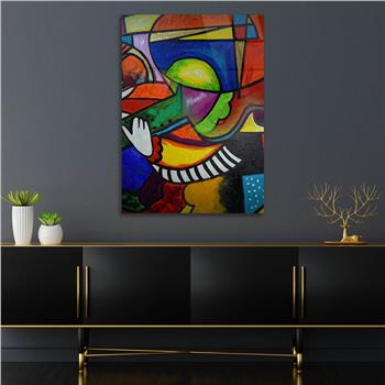 Kunst Thema auf bedrucktem Glas