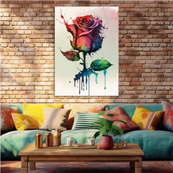 Vertical Tempered Glasss Wall Arts Natured-Themed124