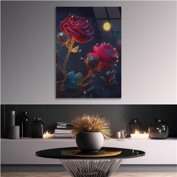 Vertical Tempered Glasss Wall Arts Natured-Themed127
