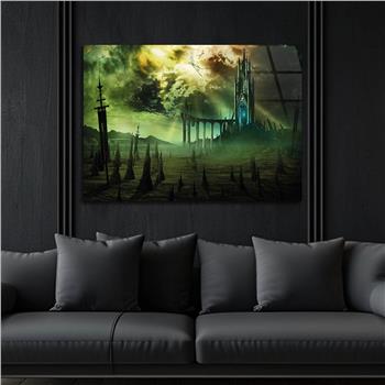 Kunst Thema auf bedrucktem Glas