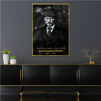 MUSTAFA KEMAL ATATÜRK Tempered Glasss Wall Art