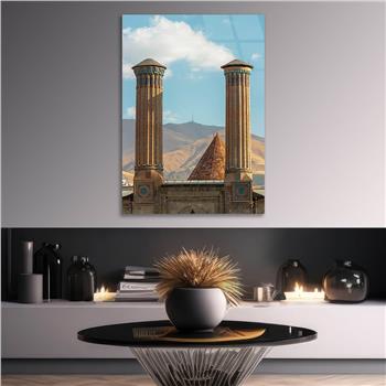 Vertical Tempered Glasss Wall Arts Natured-Themed207