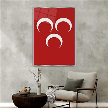 Aluminum-Framed National-Themed Tempered Glass Wall Art 029