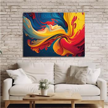 Horizontal Art-Themed Tempered Glass Wall Art 347