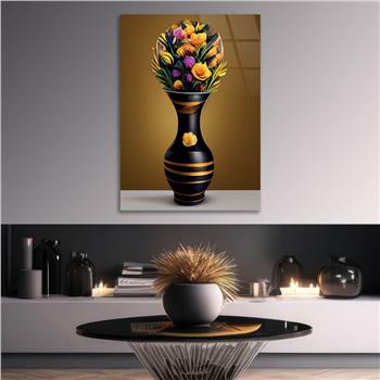 Vertical Tempered Glasss Wall Arts Art-Themed266