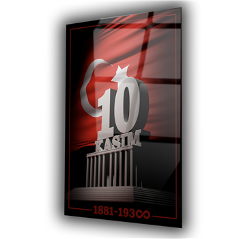 Dikey VatanTemalı Cam Tablo 130