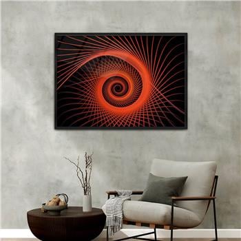 Aluminum-Framed Art-Themed Tempered Glass Wall Art 094