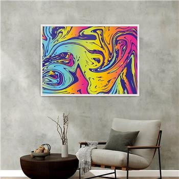 Aluminum-Framed Art-Themed Tempered Glass Wall Art 155
