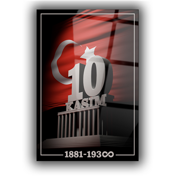 Dikey VatanTemalı Cam Tablo 129