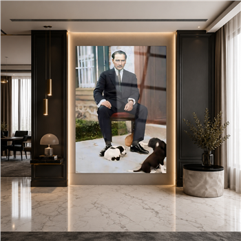 Dikey VatanTemalı Cam Tablo 135