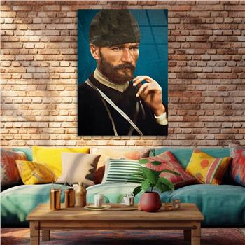 MUSTAFA KEMAL ATATÜRK Tempered Glasss Wall Art