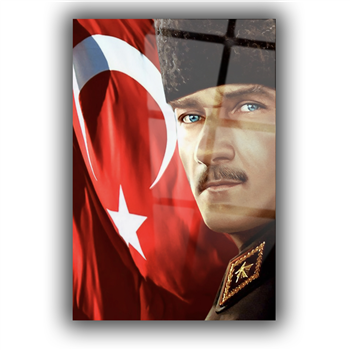 Dikey VatanTemalı Cam Tablo 275