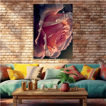 Vertical Tempered Glasss Wall Arts Natured-Themed206