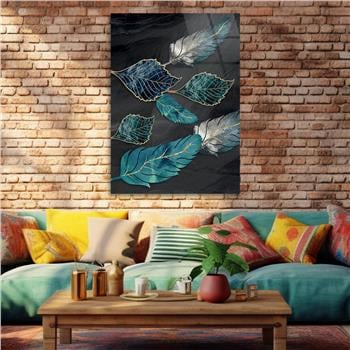 Vertical Tempered Glasss Wall Arts Art-Themed228