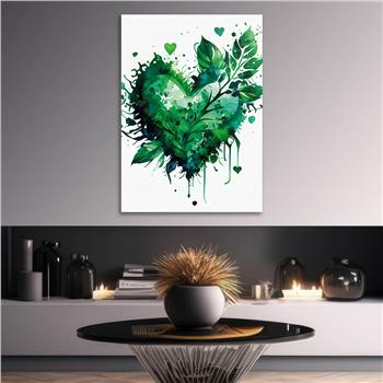 Dikey Doğa Temalı Cam Tablo120