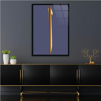 Alif Glass Islamic Wall Art , Elif  Letter Tempered Glass Wall Art