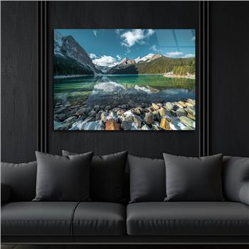Horizontal Natured-Themed Tempered Glass Wall Art 277