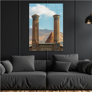 Vertical Tempered Glasss Wall Arts Natured-Themed207