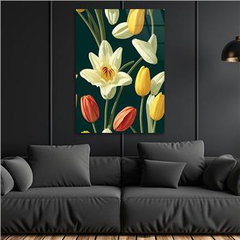 Vertical Tempered Glasss Wall Arts Art-Themed237