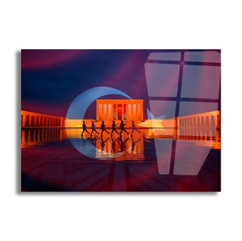 Tempered Glasss Wall Arts National-Themed