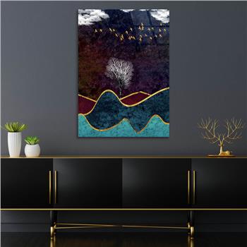 Vertical Tempered Glasss Wall Arts Art-Themed262
