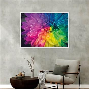 Aluminum-Framed Art-Themed Tempered Glass Wall Art 092