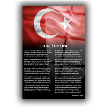 Dikey VatanTemalı Cam Tablo 187